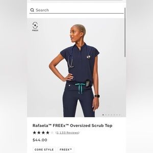 FIGs scrub set navy blue size small